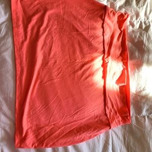 Salmon mini skirt